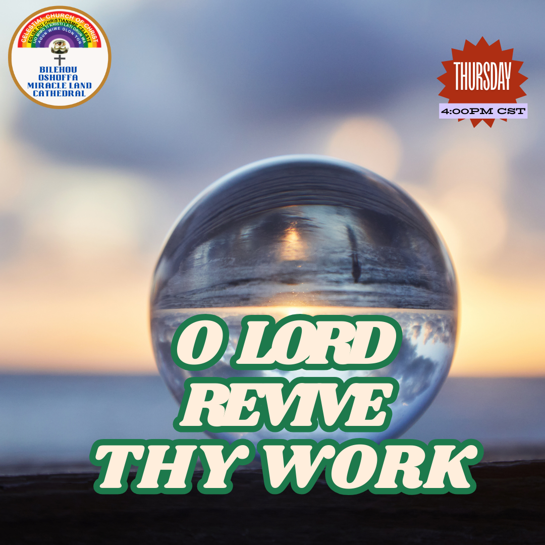 REVIVE THY WORK O LORD