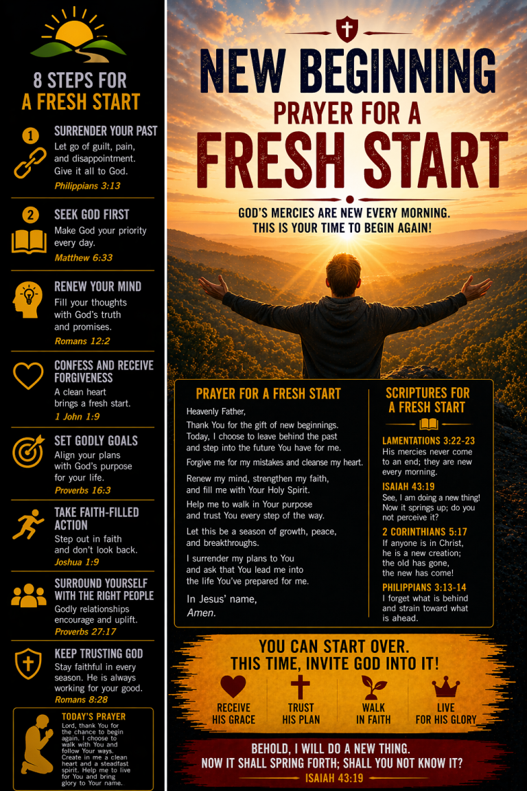 New Beginning — Prayer for a Fresh Start