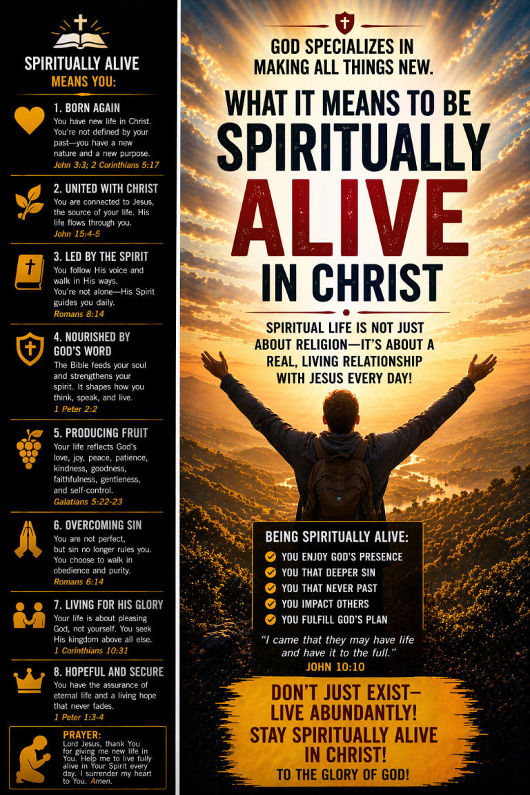 What It Means to Be Spiritually Alive in Christ
