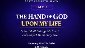 DAY 3 – When Gods Hand Rests Upon Your Life, Struggle Ends