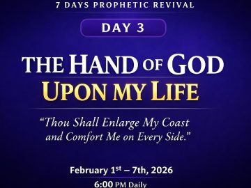 DAY 3 – When Gods Hand Rests Upon Your Life, Struggle Ends