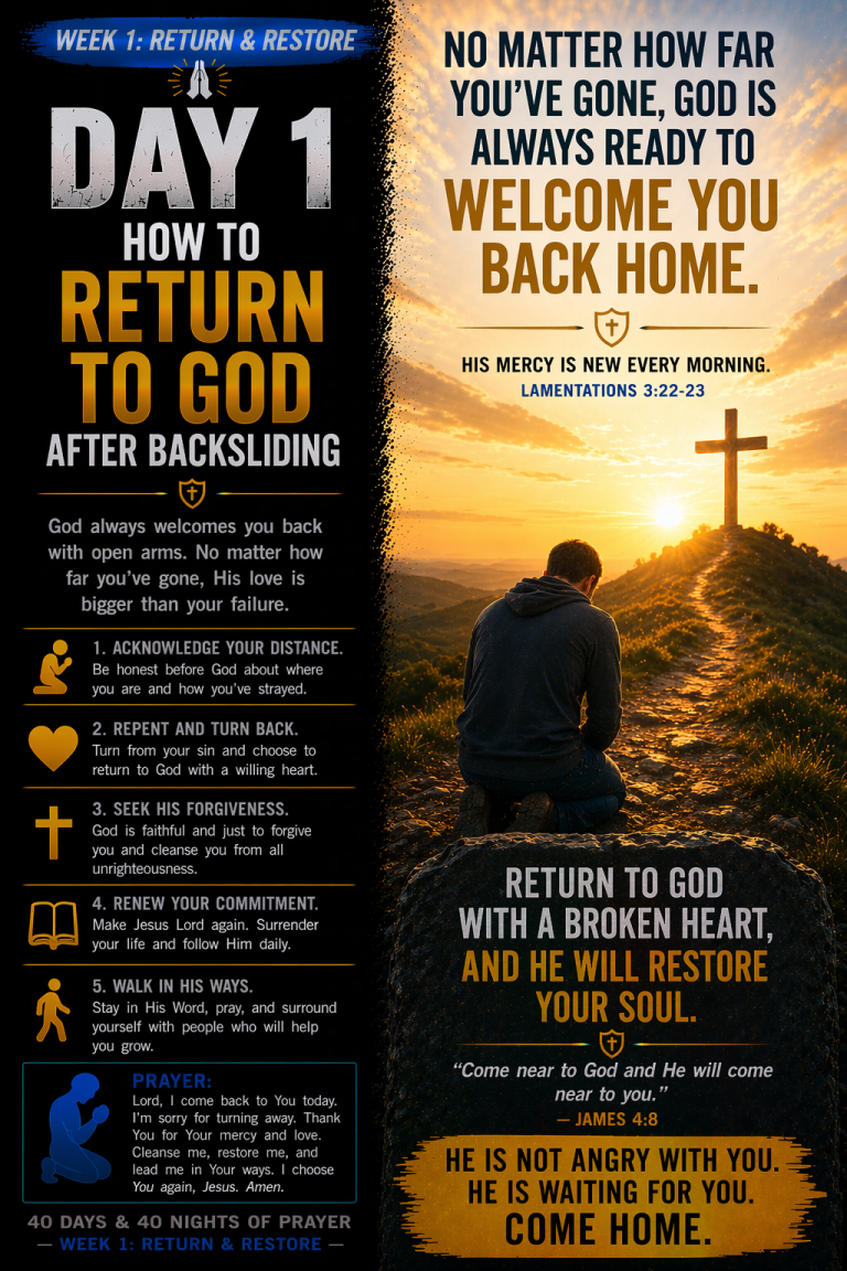 How to Return to God After Backsliding