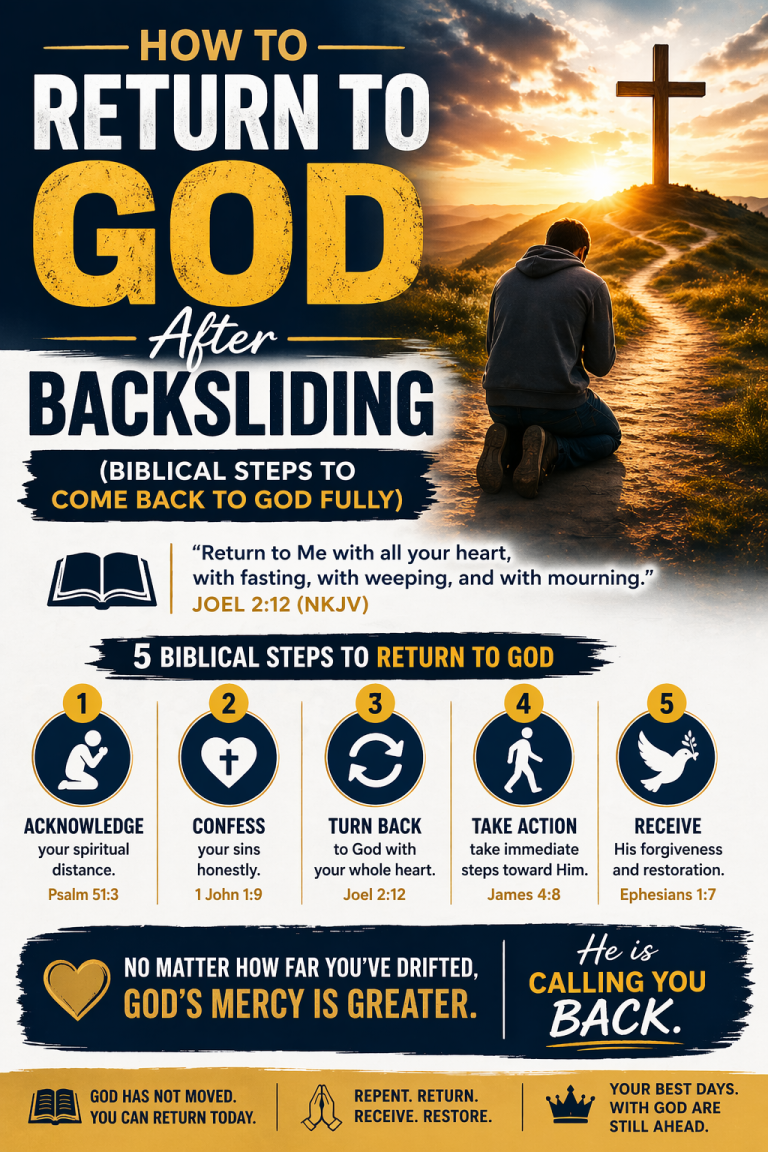 how to return to God after backsliding