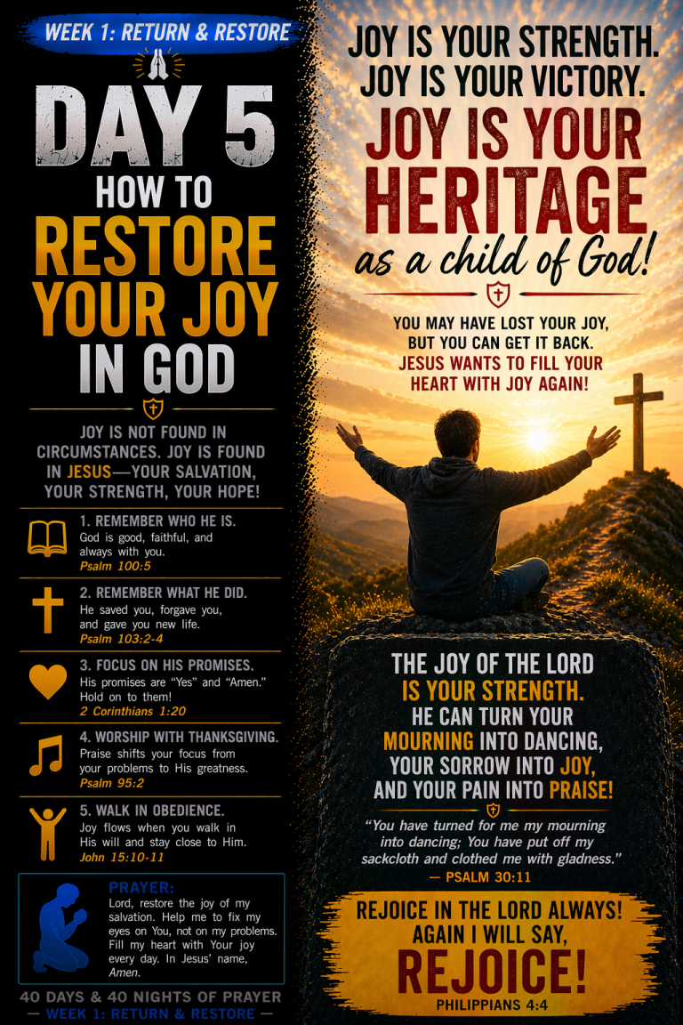 Restore Your Joy in God