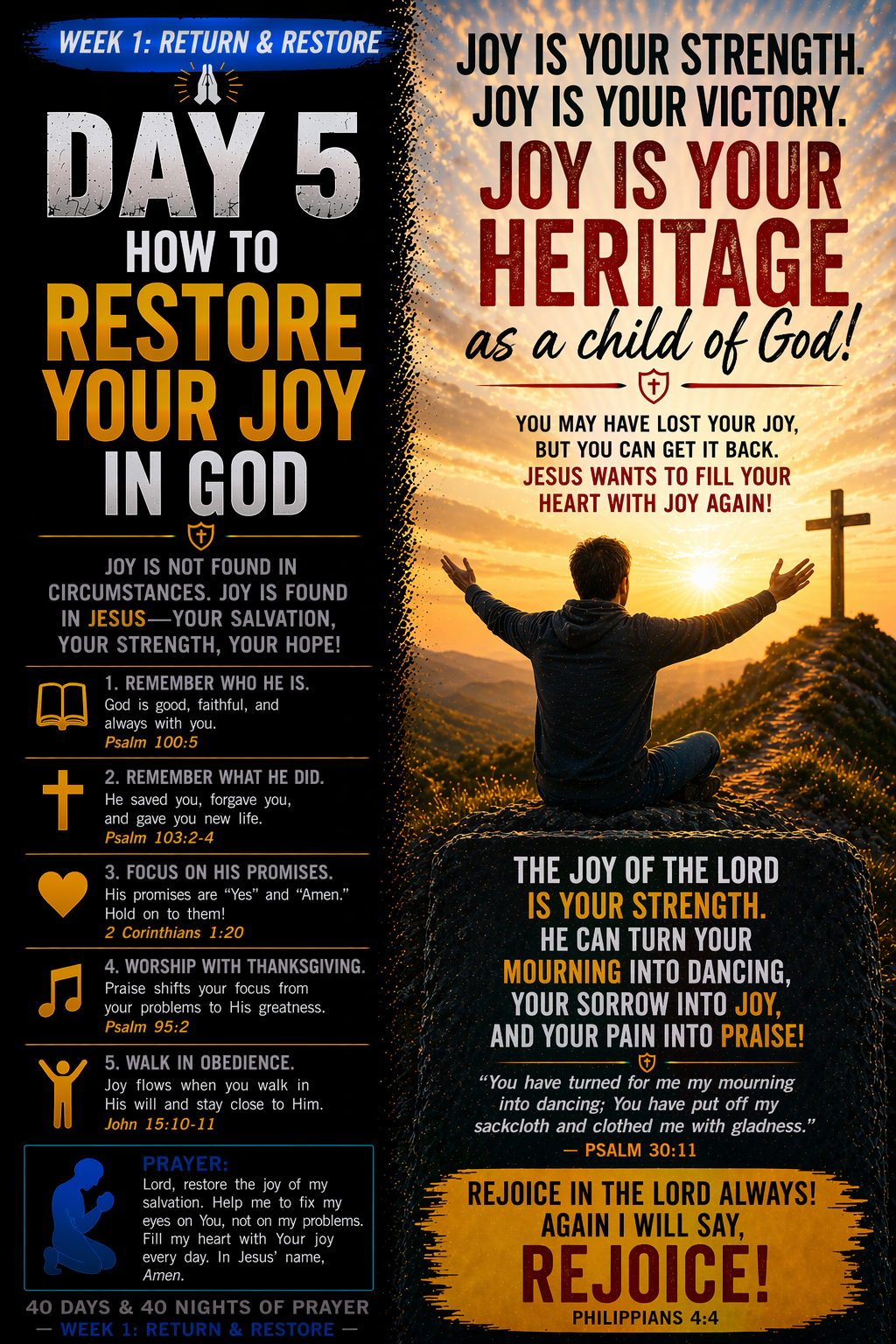 How to Restore Your Joy in God Restore Your Joy in God
