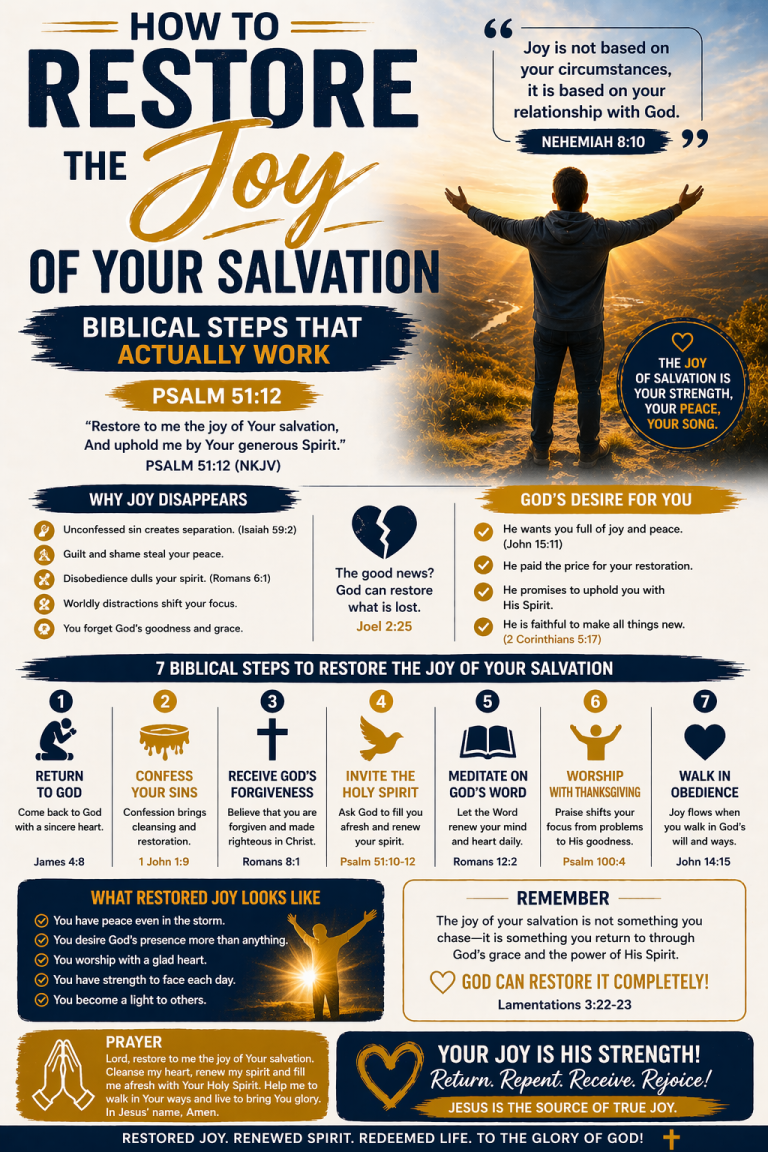 how to restore the joy of your salvation