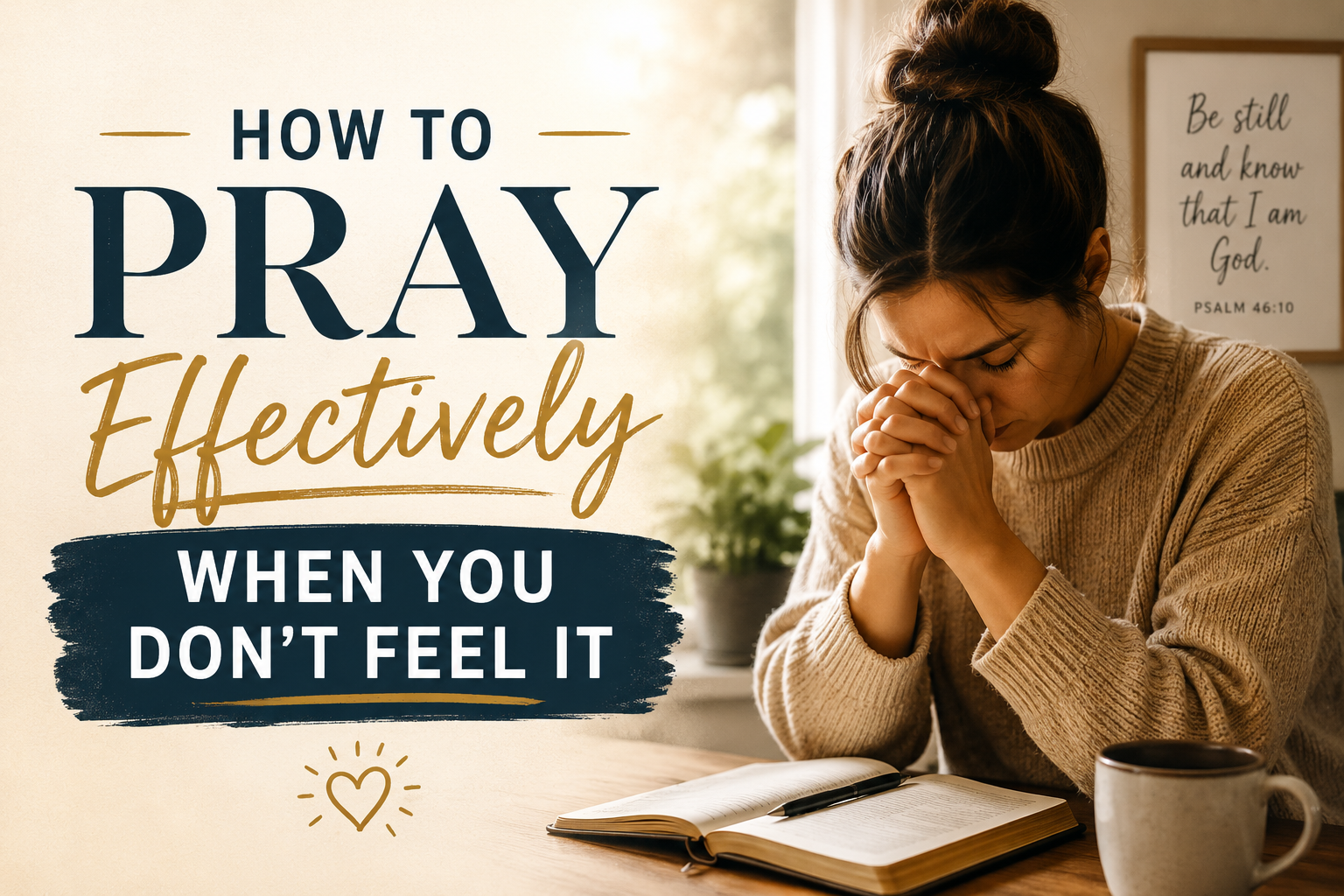 How to Pray Effectively When You Don't Feel It