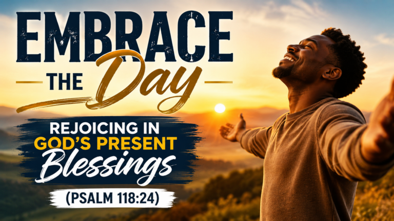 Embrace the Day: Rejoicing in God's Present Blessings (Psalm 118:24)
